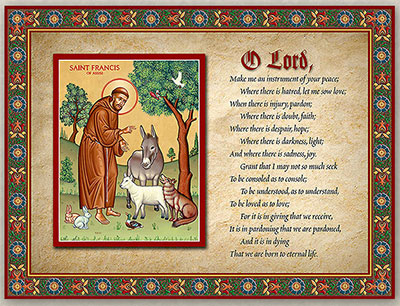 Saint Francis Prayer Plaque
