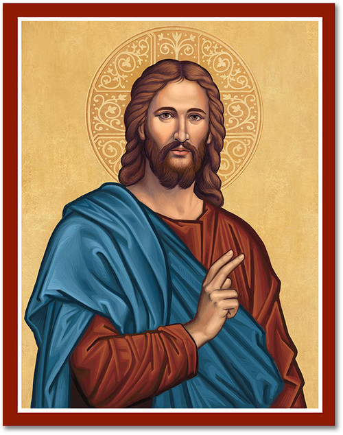 Christ Blessing plaque
