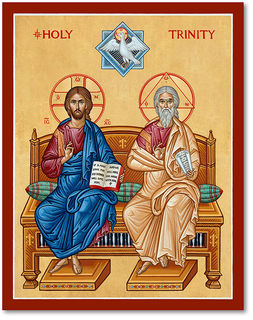 Holy Trinity Icon - Father Son and Holy Spirit