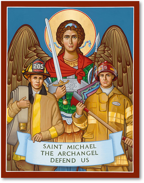 Saint Michael Protector of Firefighters Icon