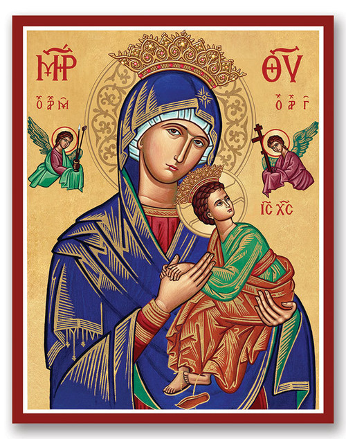 Our Lady of Perpetual Help icon - crowned