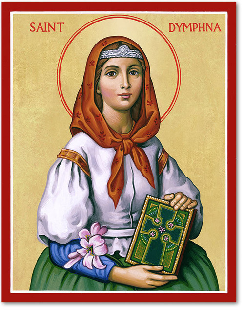 Saint Dymphna Icon