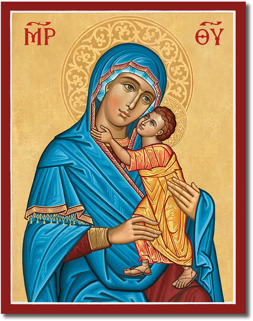 Blue Madonna Icon