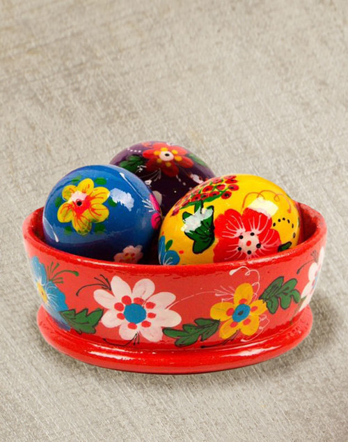 Red Easter Egg Basket