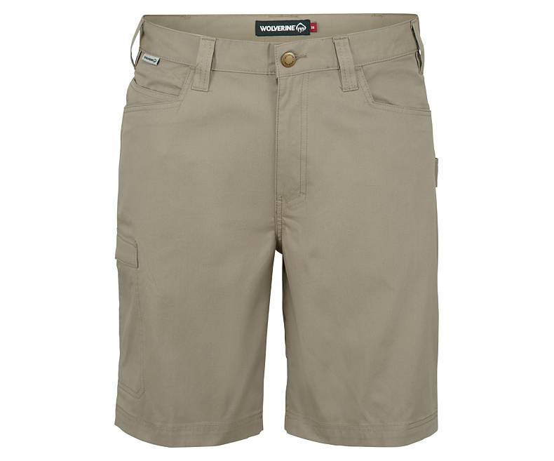 mens khaki work shorts