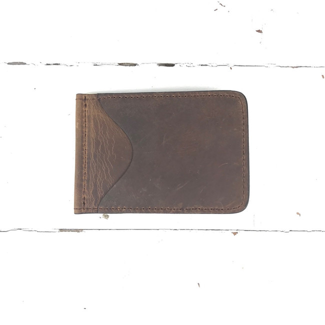 leather money clip