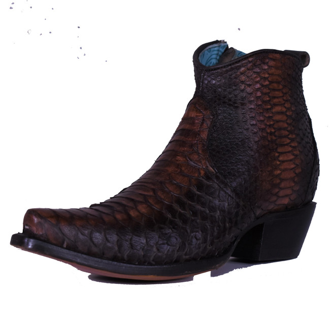 Women's Python Ankle Boot Brown
