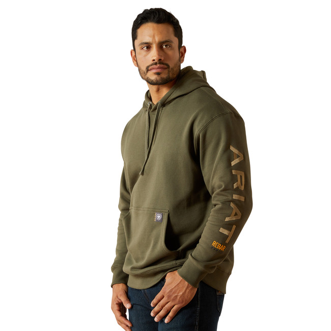 Men's Rebar Graphic Hoodie Grape Leaf/Dried Herb