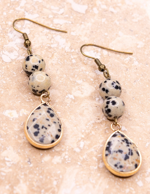 Sasha Earring in Dalmation
