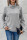 Women's Asymmetric Button Sweatshirt Gray 