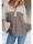 Women's Floral Patchwork Flared Sleeve Top