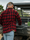 Men's Stretch Flannel Red Plaid 