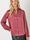  Women's Ruffled Collar Blouse Merlot