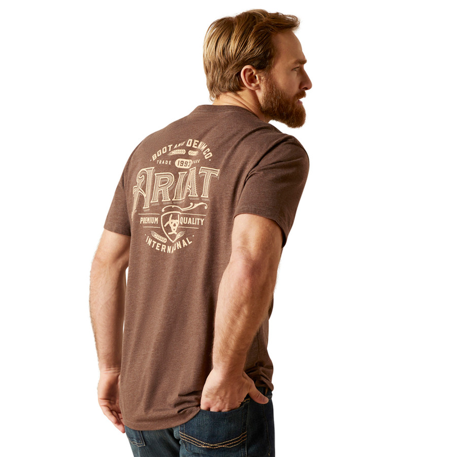 Western Wheat T-shirt Brown Heather