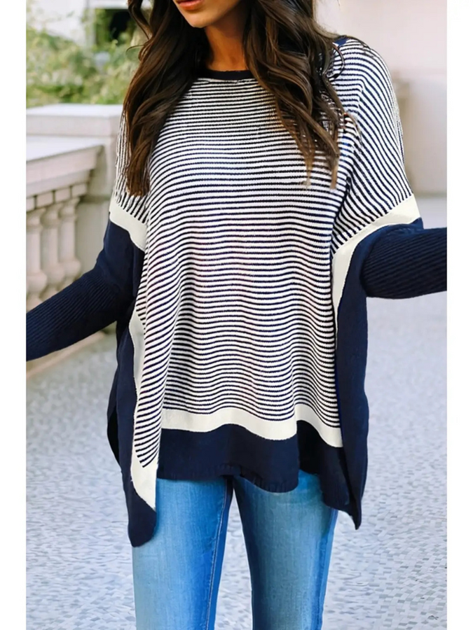 Women's Tunic Sweater Navy