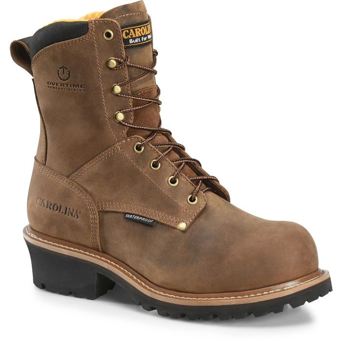  Men's Logger 8" CT WP Brown