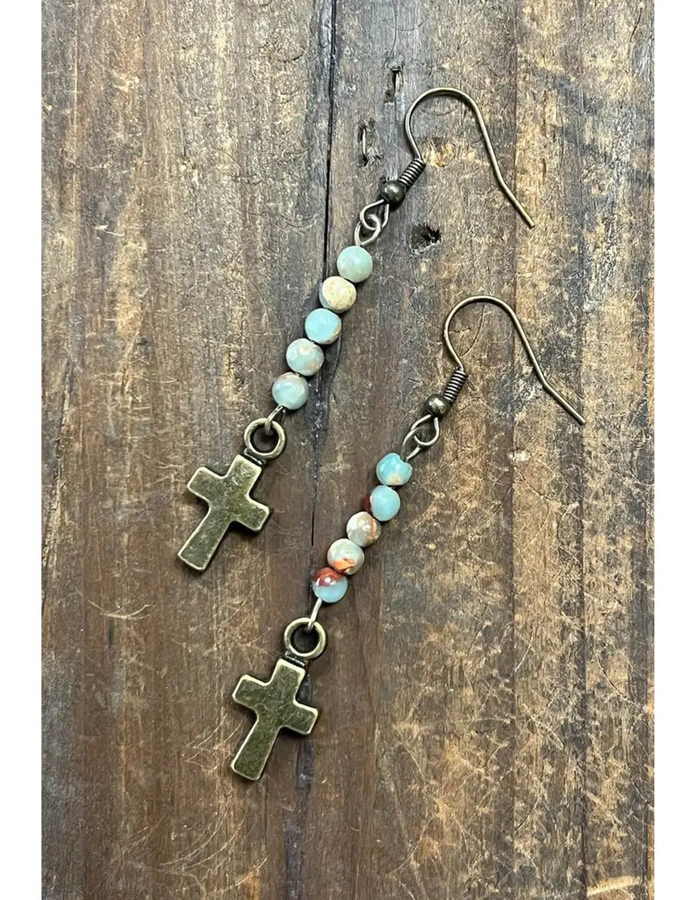 Kara Earrings Imperial Jasper