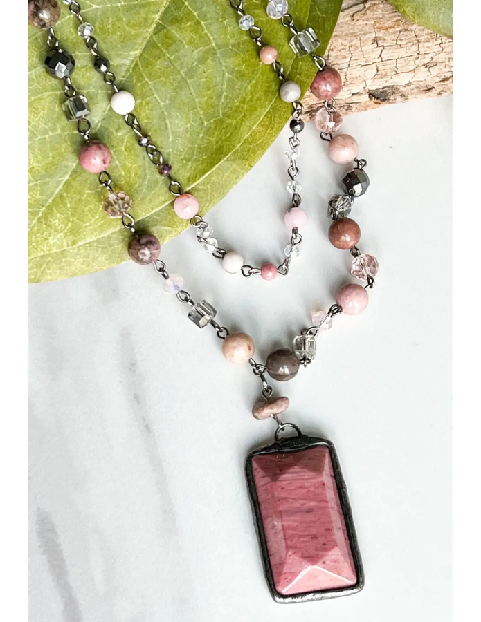 Lexi Necklace Mauve 