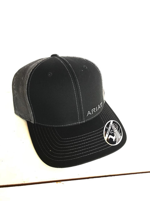 black ariat hat