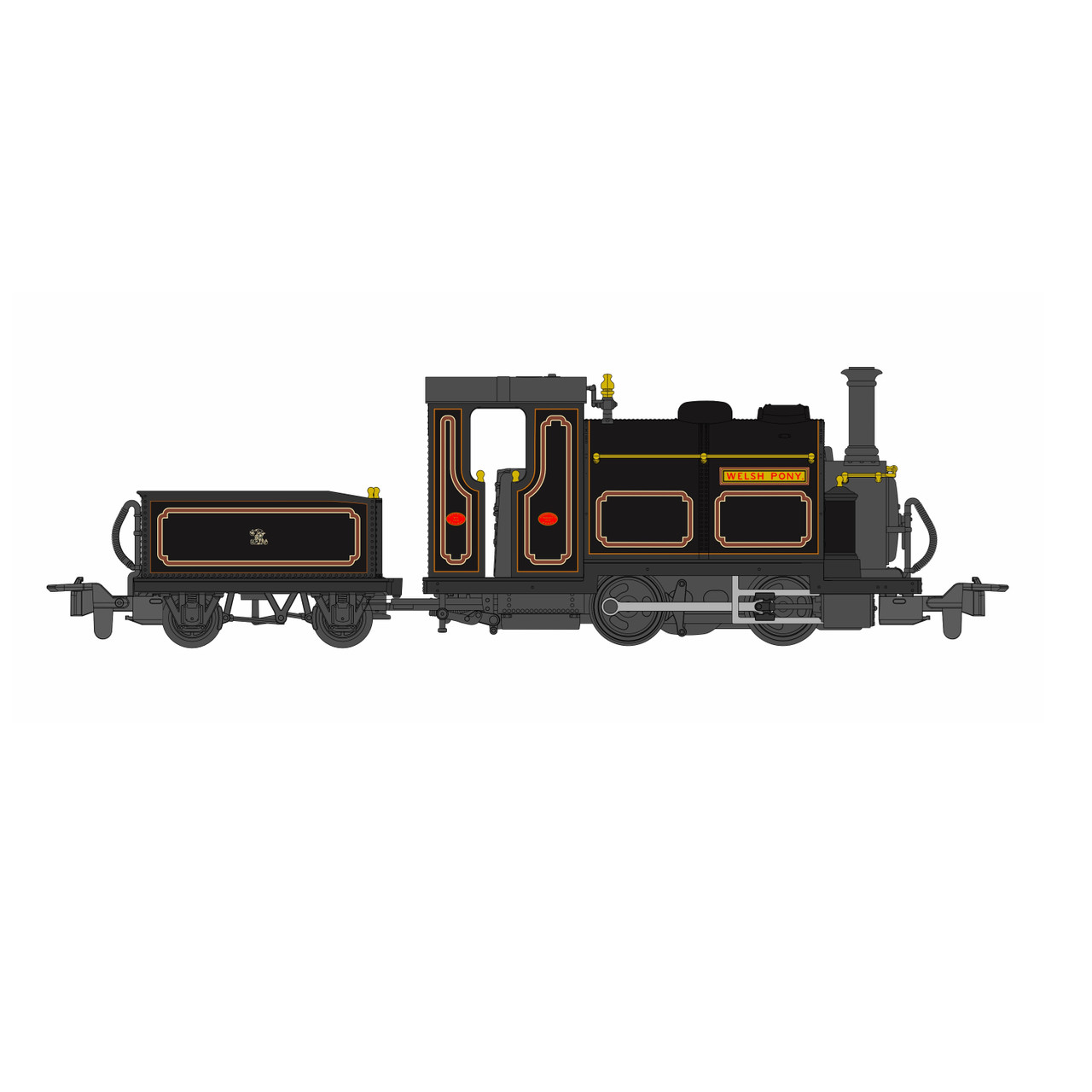 Peco:- Welsh Pony Locomotive - Purple Brown (51-251D) - Ffestiniog