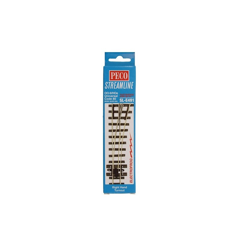 Peco: SL-E491 Right Hand Point - Ffestiniog & Welsh Highland Railways