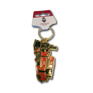 Double Fairlie Metal Keyring - Red (73411-099)