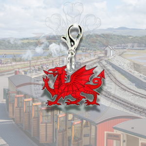 Wales Dragon Clip On Keyring (WCOC2)