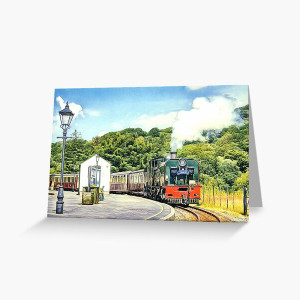 Greetings Card - The Aberglaslyn at Beddgelert