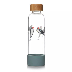Water Bottle Glass - RPSB - Swallows (WTRBRSPB02)
