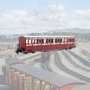 Peco: GR-622B FR Long "Bowsider" Bogie Coach - Red & Cream No.20