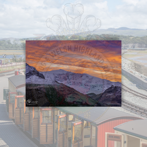 Greetings Card - A Wyddfa Colourful Sunrise