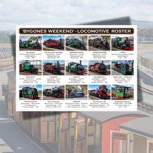 A3 Poster - Bygones 2025 Locomotive Roster