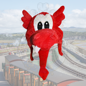 Welsh Dragon Plush Novelty Hat (HAT-DragonPlushNovelty-OS)
