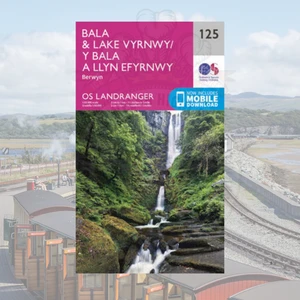 OS Landranger 125 Bala & Lake Vyrnwy