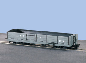 Peco: GR-230 L&B 8-Ton Bogie Open Wagon Grey