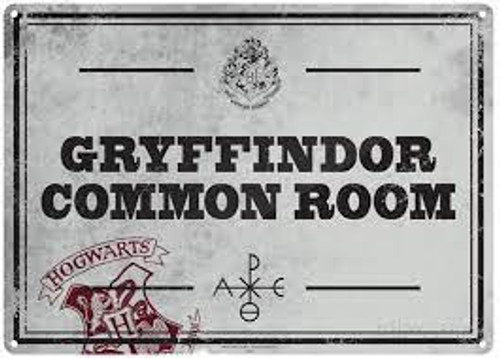 A5 Wall Sign - Gryffindor Common Room (SSA5HP01) A5 Wall Sign - Gryffindor Common Room (SSA5HP01)