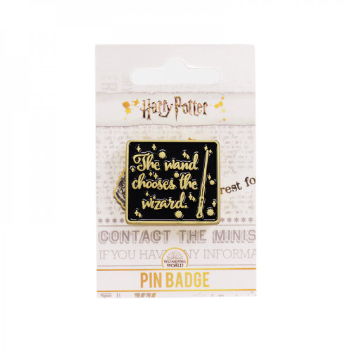 Pin Badge - Wand Chooses Wizard (PBADHP71)