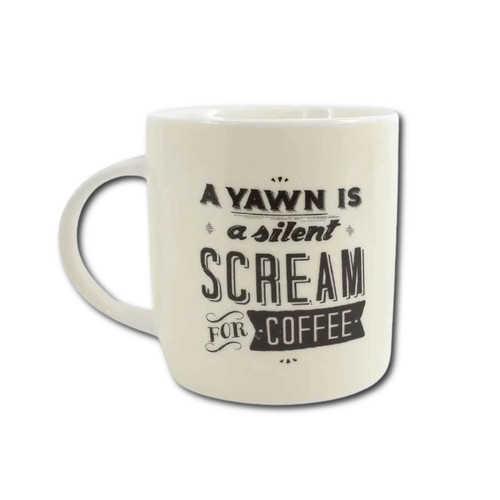 Mug - A Yawn Is A Silent Scream For Coffee (MU52025)