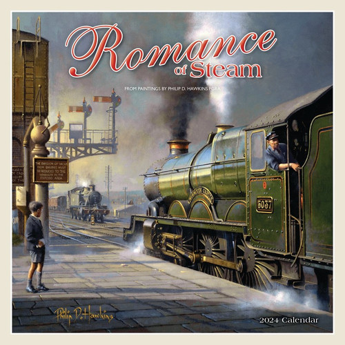 2024 - Romance of Steam - Square Wall Calendar (240590)