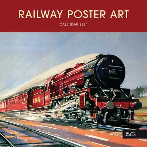 2024 - Railway Poster Art (NRM) - Square Wall Calendar (240438)