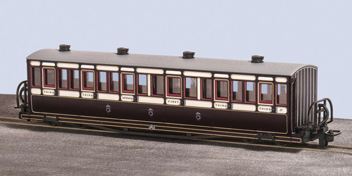 Peco: GR-600A FR Short "Bowsider" Bogie Coach - Victorian No.17