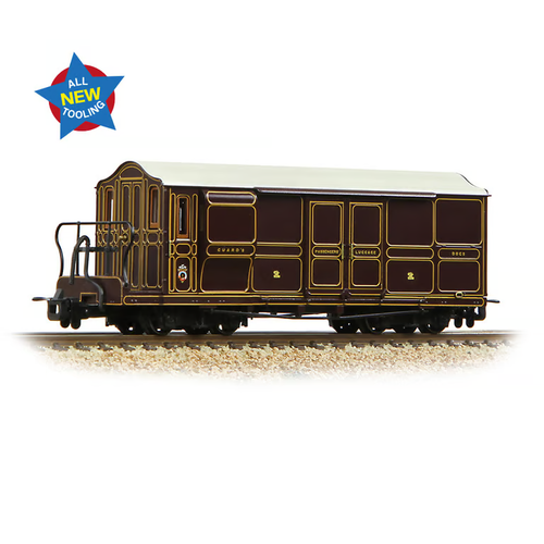 394-076 Ffestiniog Railway 'The Curly Roof Van Van No.1' in FR Lined Plum