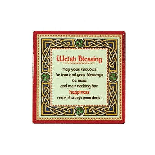 Coaster - Welsh Blessing Ceramic (CL-109-440)