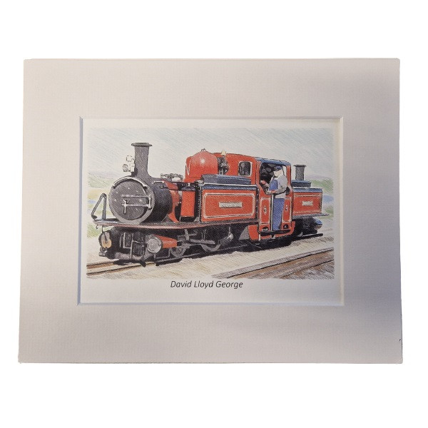 David Lloyd George Print with Mount