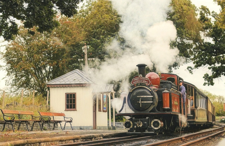 Tea Towel - David Lloyd George and the Mountain Spirit at Minffordd