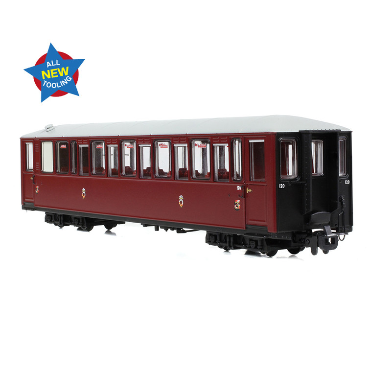 394-101A FR 'Tin Car' Saloon Third No. 120 in Maroon