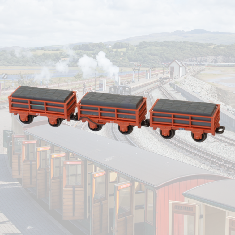 Peco: GR-322 FR 2 Ton Slate Wagon (Red)