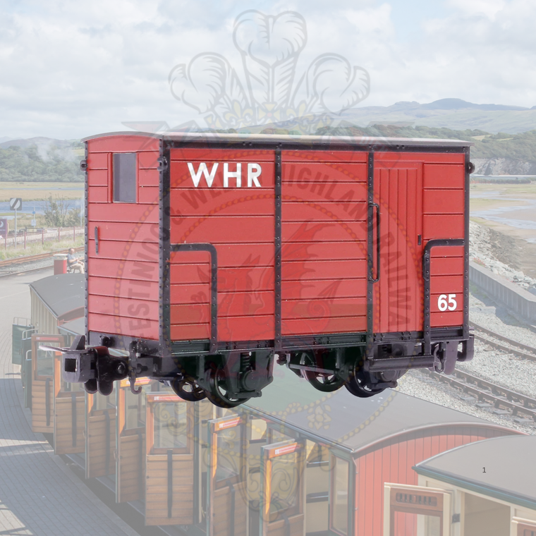393-102 RNAD Enclosed-End Brake Van WHR Red No. 65