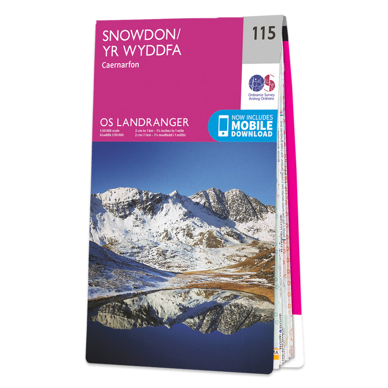 OS Landranger 115 Snowdon