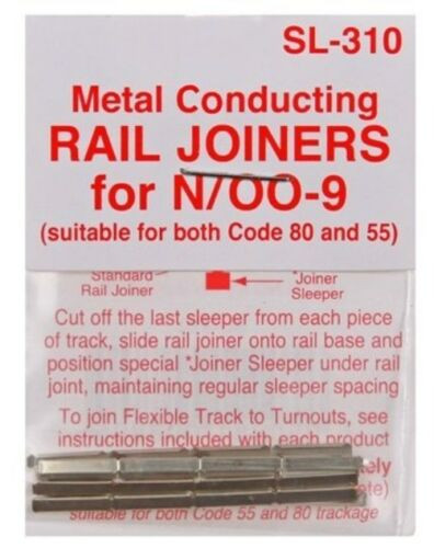 Peco: SL-310 Rail Joiners Nickel